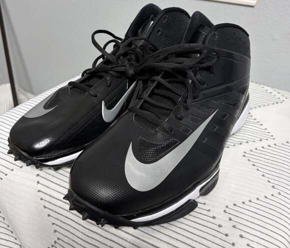 Nike Other - Nike Vapor Pro 3/4 Destroyer Turf Cleats Men’s 14.5 Black Silver 527879-001 NWOB